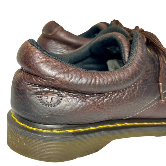 Dr Martens Oxford Boston Loafers Leather Docs Chunky Street Buster Brown 11 - Picture 3 of 11